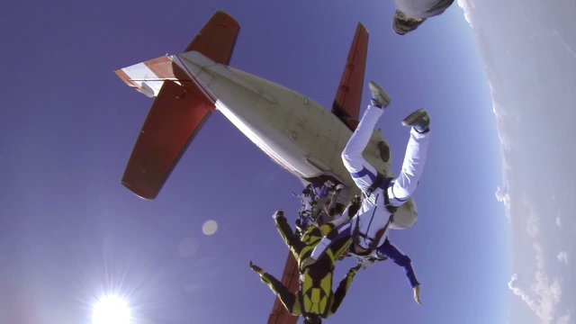 Skydiving video.
