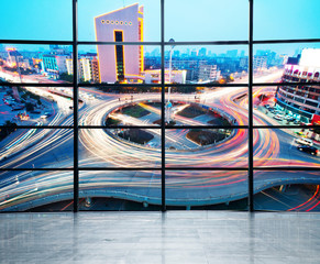 Overpass of the light trails