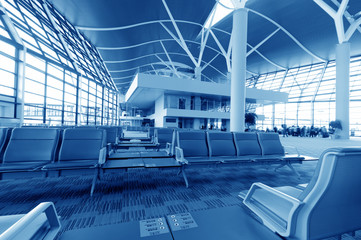 Bench in the shanghai pudong airport