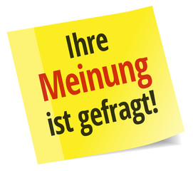 Ihre Meinung ist gefragt!