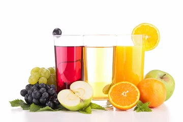 Crédence de cuisine en verre imprimé Jus fruits juice isolated