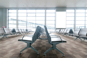 Bench in the shanghai pudong airport