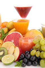 group of fruit juice