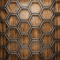 metal and wood background