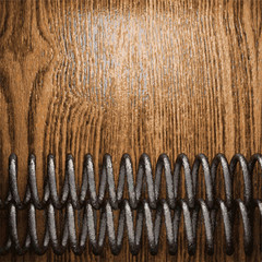 metal and wood background