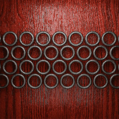 metal and wood background