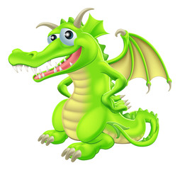 Cartoon Standing Dragon