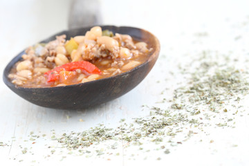 Weiße Bohnensuppe