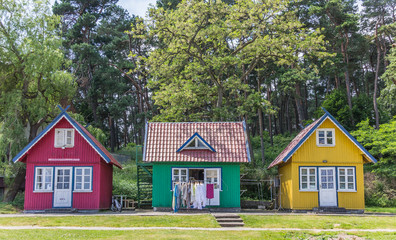 Traditional wooden houses on Curonian Spit
