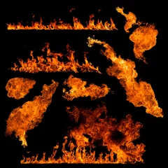 Papier Peint photo autocollant Flamme collection de feu haute résolution