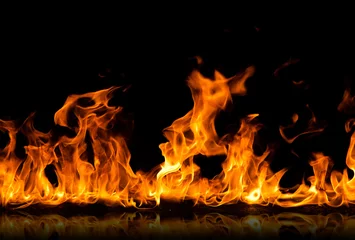 Photo sur Plexiglas Flamme flammes de feu