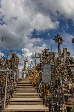 Maria statue at the hill of crosses