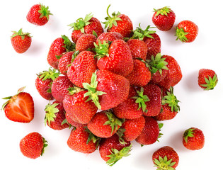 fresh red strawberries