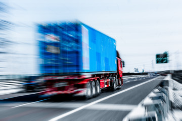 truck motion blur