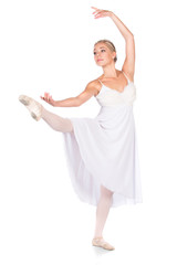 Naklejka premium Female ballet dancer