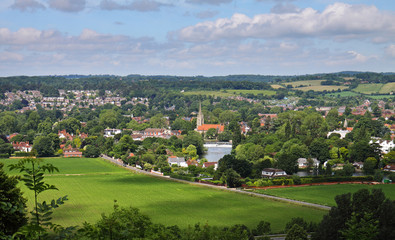 Riverside town of Marlow on Thames