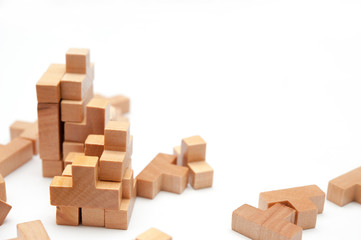 Obraz premium 大量の積み木