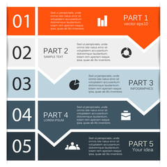 Modern vector options layout. Can be used for infographic.