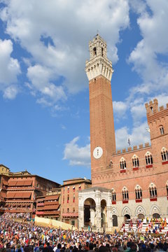 Siena On Day Of Palio