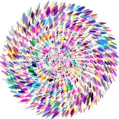 swirl dots abstract illustration