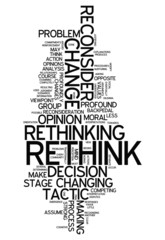 Word Cloud "Rethink"