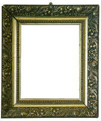 Antique look gold color picture frame
