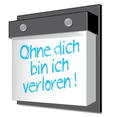 Abreißkalender, Wandkalender, Erinnerung, Sprueche, Gedanken, T