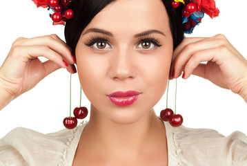 cherry earrings - 53875061