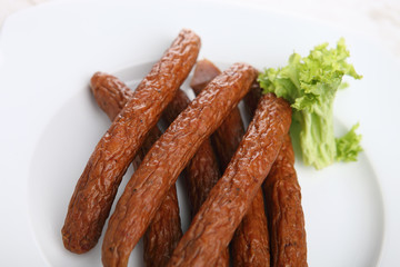 Delicious smoked sausage