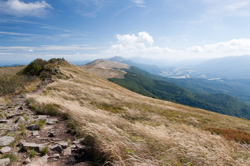 Bieszczady mountains in south east Poland