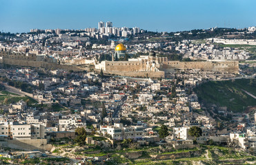 Fototapeta na wymiar Panorama z Góry Oliwnej