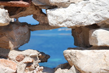 Naklejka premium Ancien monastère fortifié de Saint-Honorat