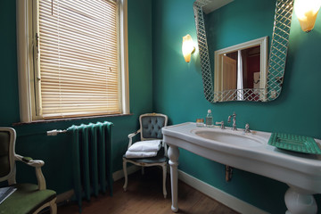 salle de bain rustique