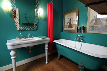 salle de bain restaurée design