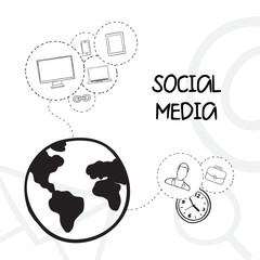 Social media vector illustration