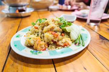Fried rice with shrimp