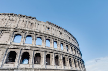 Fototapeta na wymiar The Colosseum, or the Coliseum in Rome, Italy
