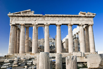 Fototapeta premium Detail of Parthenon temple Acropolis