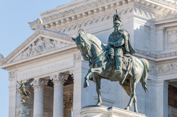 Obraz premium National Monument to Victor Emmanuel in Rome, Italy.