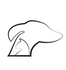 Cat and dog silhouettes logo vector