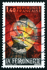 Postage stamp France 1982 Blacksmith