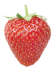 Fresh strawberry isolated on white background