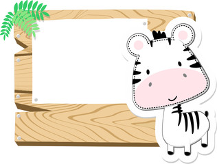 baby zebra scrapbook background