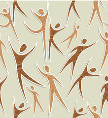 Diversity Seamless pattern