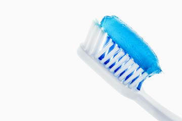toothpaste and toothbrush