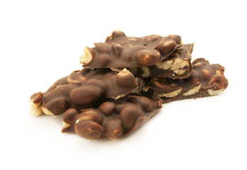 Peanuts chocolate. Homemade treats.