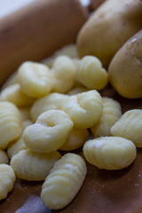 plain raw Gnocchi pasta