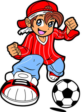 Anime Manga Soccer Player