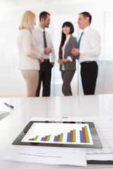 Business Graph Chart On A Table