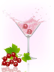 redcurrants splash